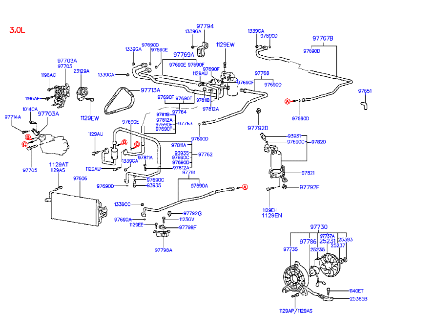 TOYOTA 9771333340 - Keilrippenriemen alexcarstop-ersatzteile.com