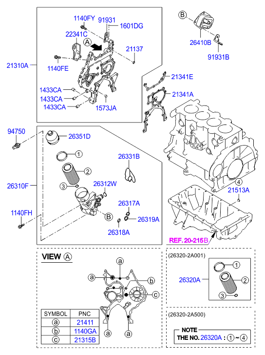 KIA 21331-2A301 - Dichtung, Steuergehäuse alexcarstop-ersatzteile.com