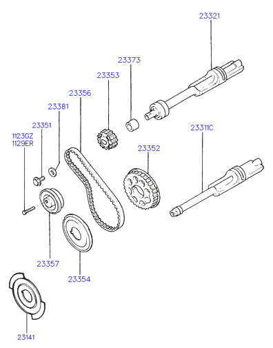 KIA 23356 33160 - Zahnriemen alexcarstop-ersatzteile.com