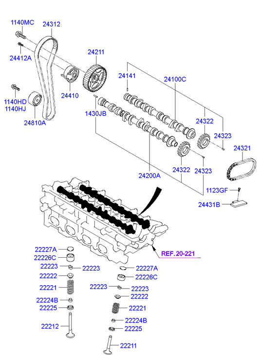 TOYOTA 2222422000 - Dichtring, Ventilschaft alexcarstop-ersatzteile.com