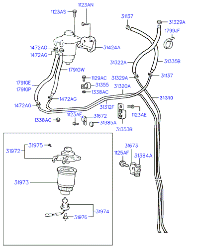 Hyundai 31974-44011 - Kraftstofffilter alexcarstop-ersatzteile.com