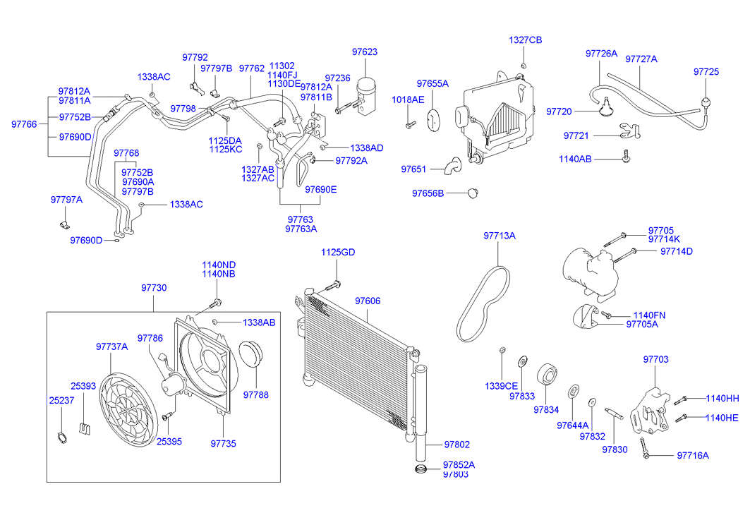 NISSAN 97713-29000 - Keilrippenriemen alexcarstop-ersatzteile.com