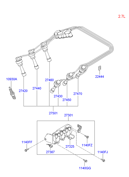 Hyundai 18814-11051 - Zündkerze alexcarstop-ersatzteile.com