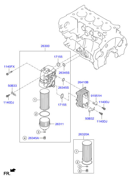 Hyundai 26320-2F010 - Ölfilter alexcarstop-ersatzteile.com