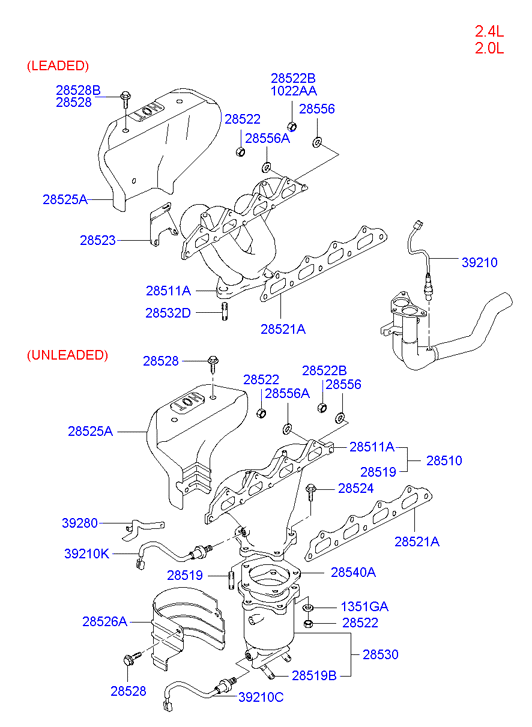 KIA 3921038005 - Lambdasonde alexcarstop-ersatzteile.com