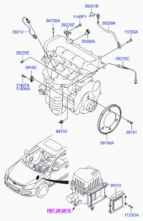 Hyundai 39210-23800 - Lambdasonde alexcarstop-ersatzteile.com