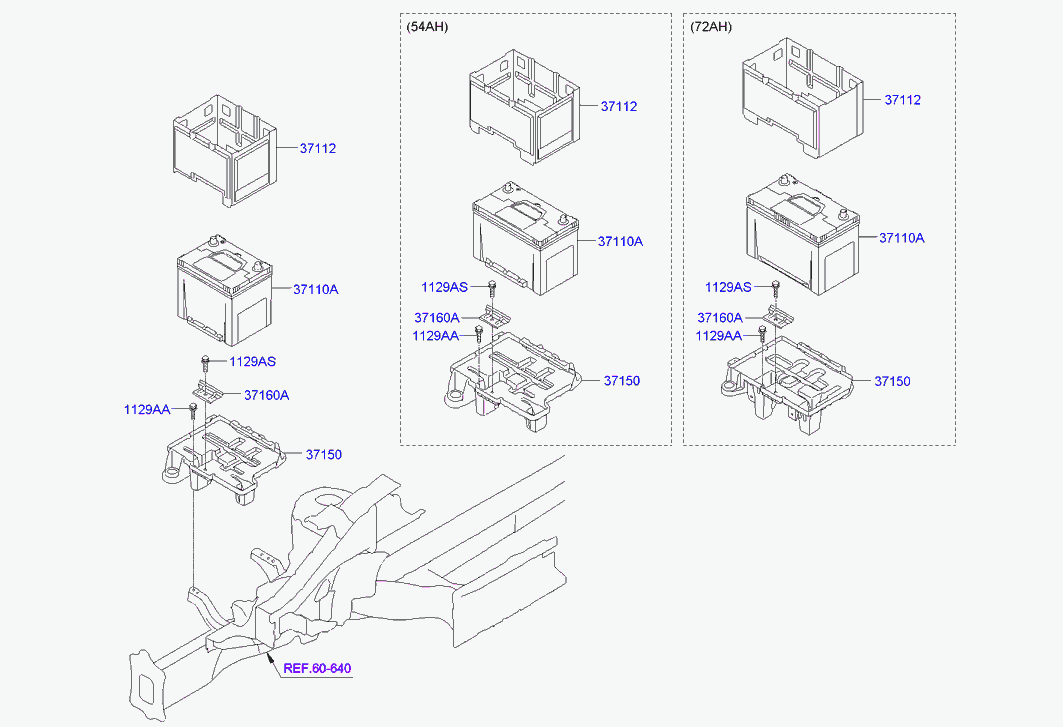 KIA 371102S720 - Starterbatterie alexcarstop-ersatzteile.com