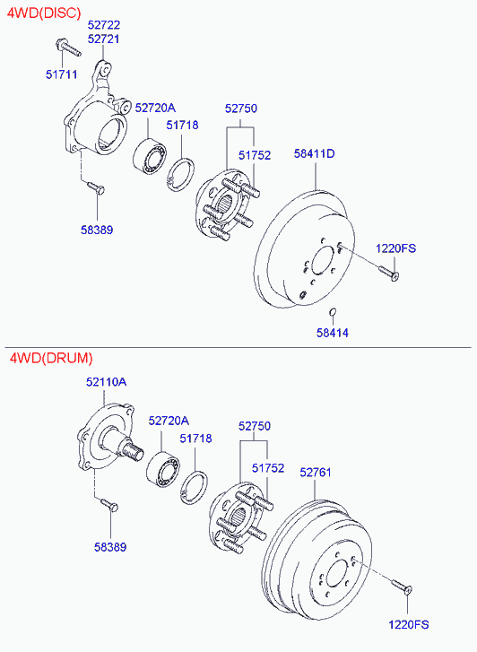 KIA 52710-26500 - Radlagersatz alexcarstop-ersatzteile.com