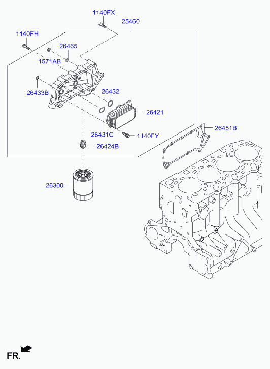 KIA 26330 4A000 - Ölfilter alexcarstop-ersatzteile.com