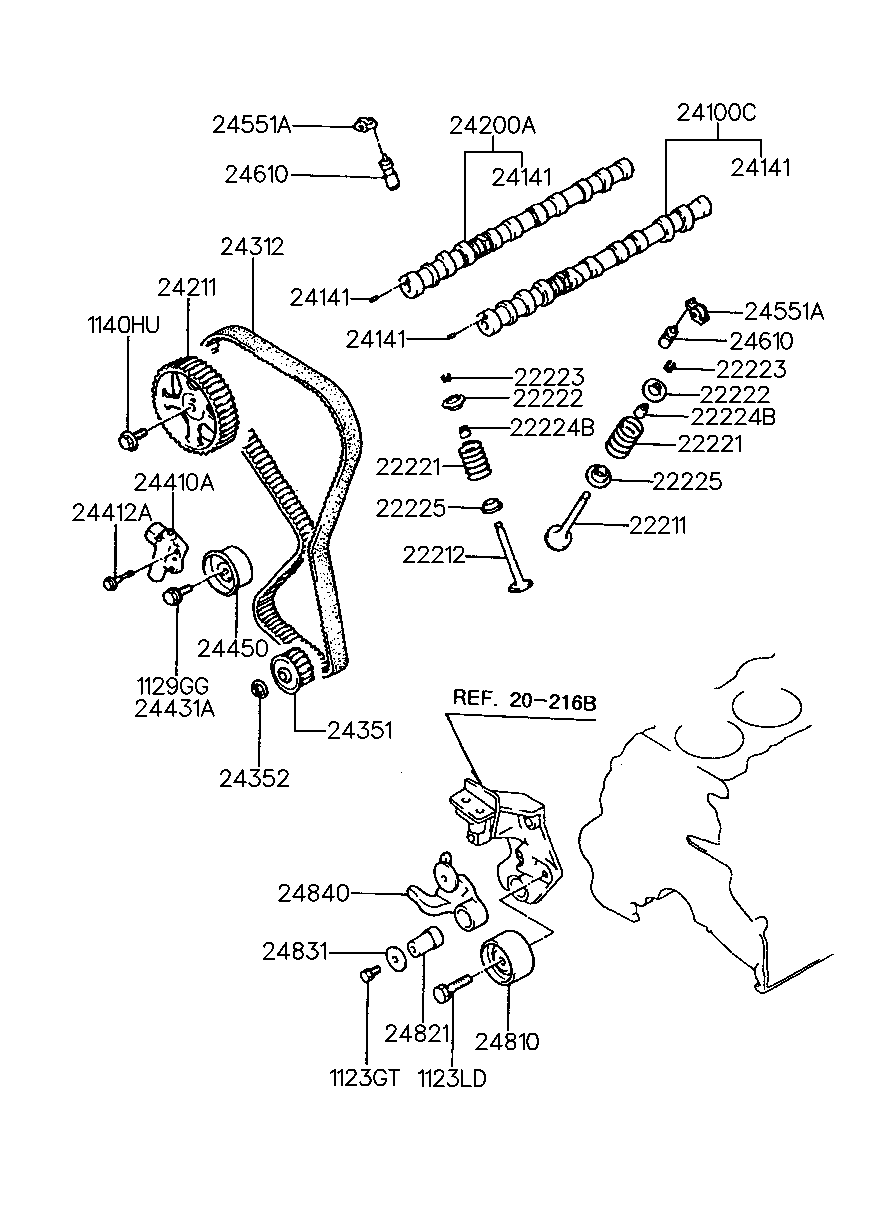 Mitsubishi 2445033020 - Spannrolle, Zahnriemen alexcarstop-ersatzteile.com