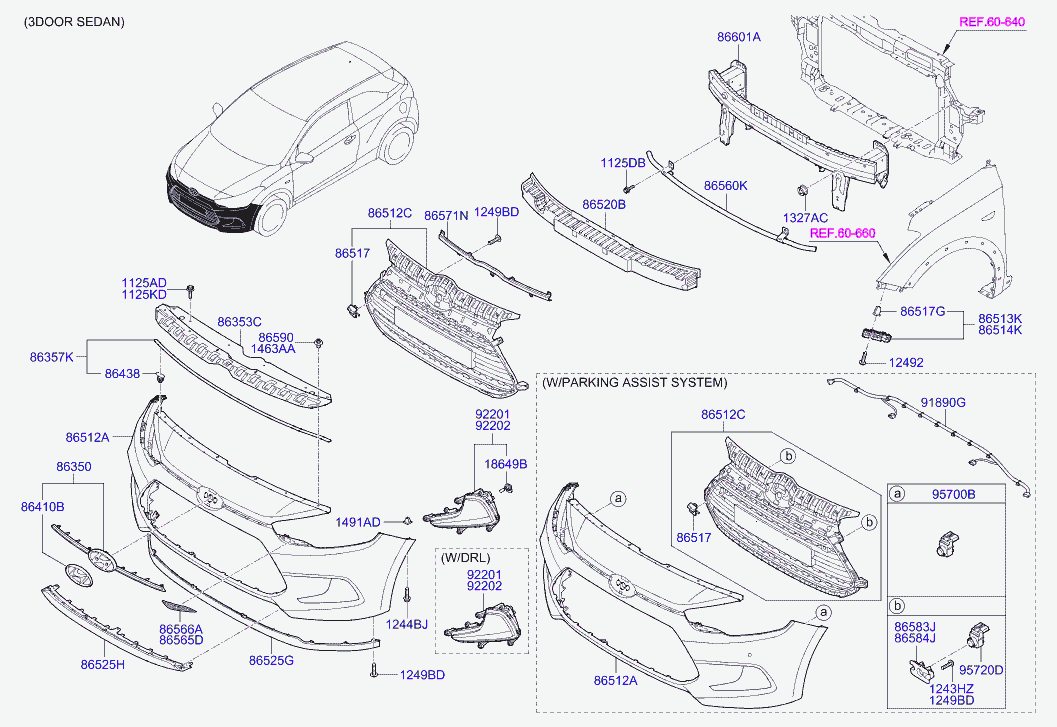 Hyundai 86438-1R000 - Clip, Zier / Schutzleiste alexcarstop-ersatzteile.com