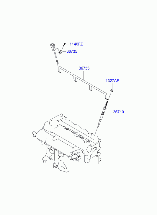 Hyundai 36710-2A 200 - Glühkerze alexcarstop-ersatzteile.com