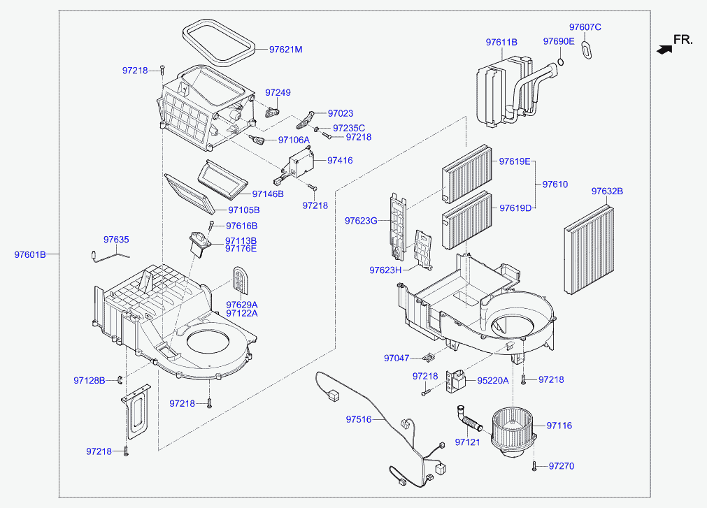 Hyundai 97619-3D200 - Filter, Innenraumluft alexcarstop-ersatzteile.com