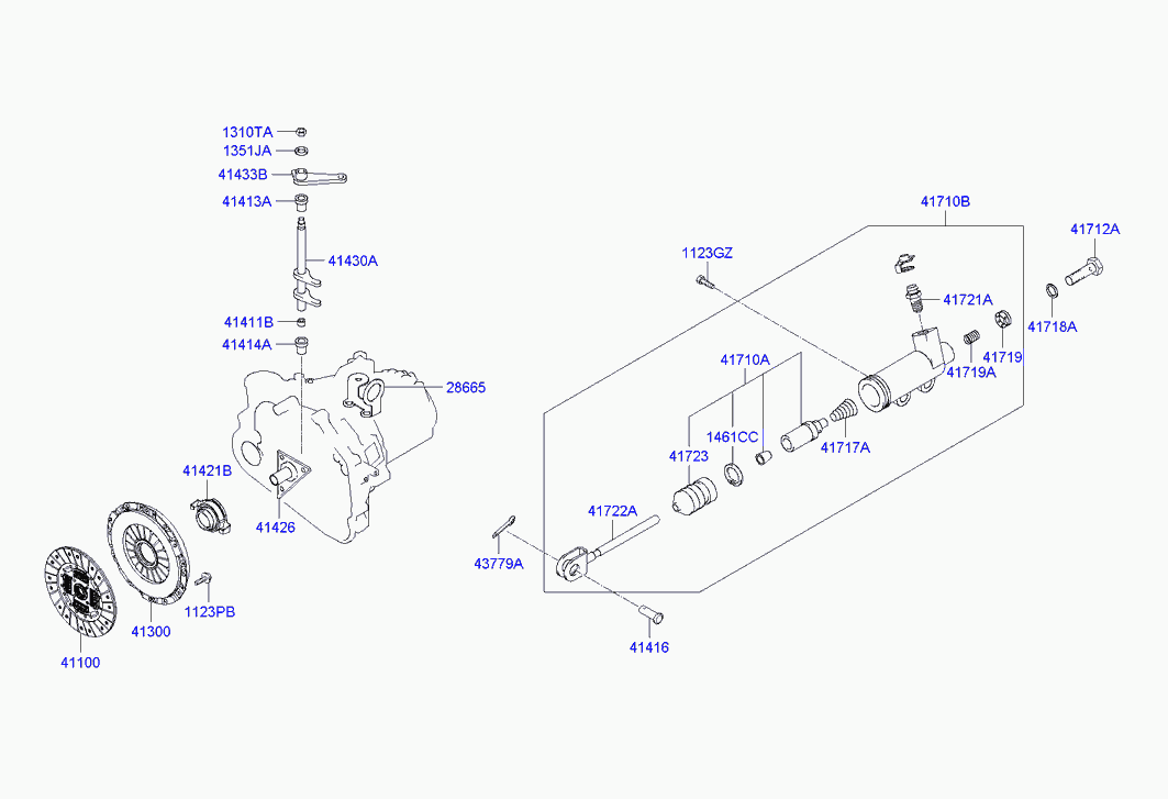 Hyundai 41300-39070 - Kupplungsdruckplatte alexcarstop-ersatzteile.com