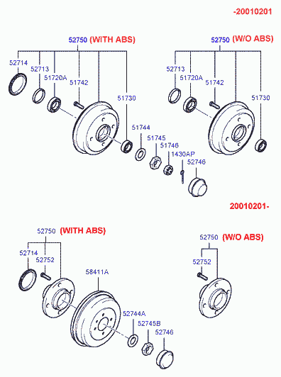 KIA 51730-11101 - Radlagersatz alexcarstop-ersatzteile.com