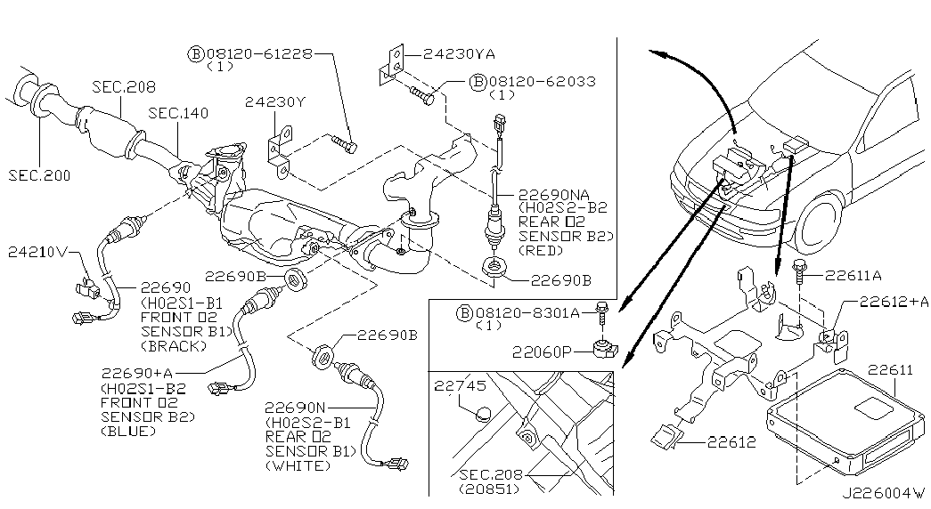 Infiniti 22691 3Y100 - Lambdasonde alexcarstop-ersatzteile.com