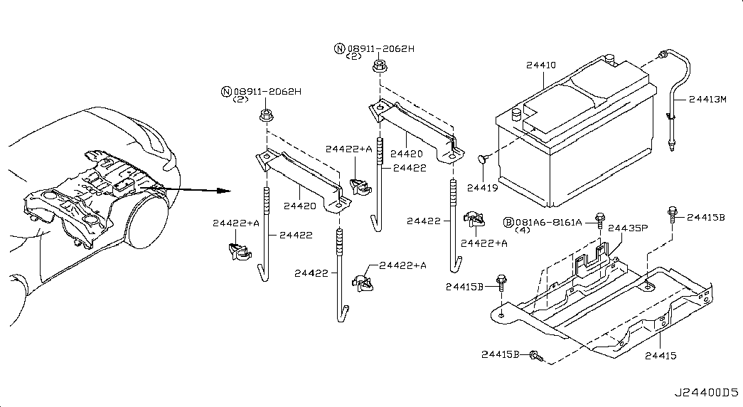 RENAULT 244101BN0A - Starterbatterie alexcarstop-ersatzteile.com