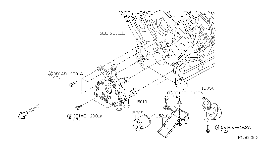 Infiniti 15208 31U01 - Ölfilter alexcarstop-ersatzteile.com