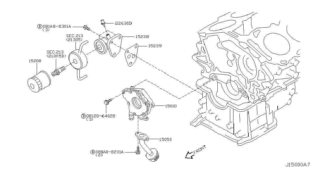 Datsun 15208-65F00 - Ölfilter alexcarstop-ersatzteile.com