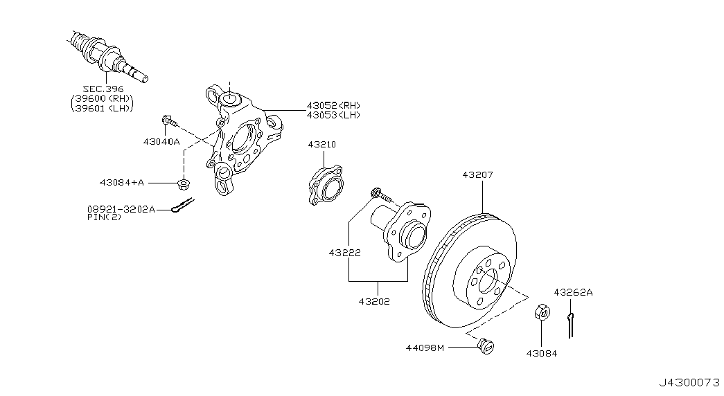 IME 43206-CA000 - Bremsscheibe alexcarstop-ersatzteile.com