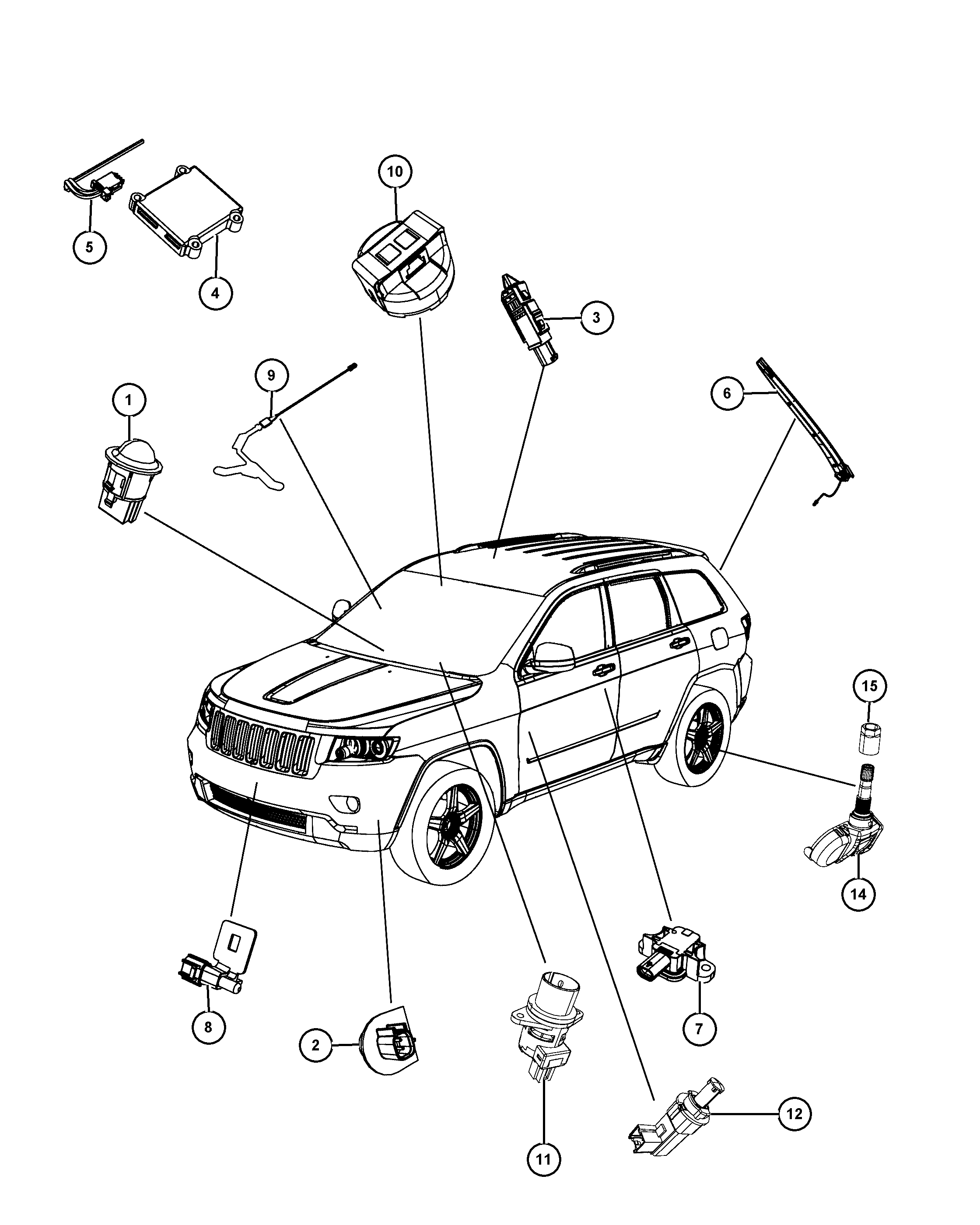 Lancia 56029 400AE - Radsensor, Reifendruck-Kontrollsystem alexcarstop-ersatzteile.com