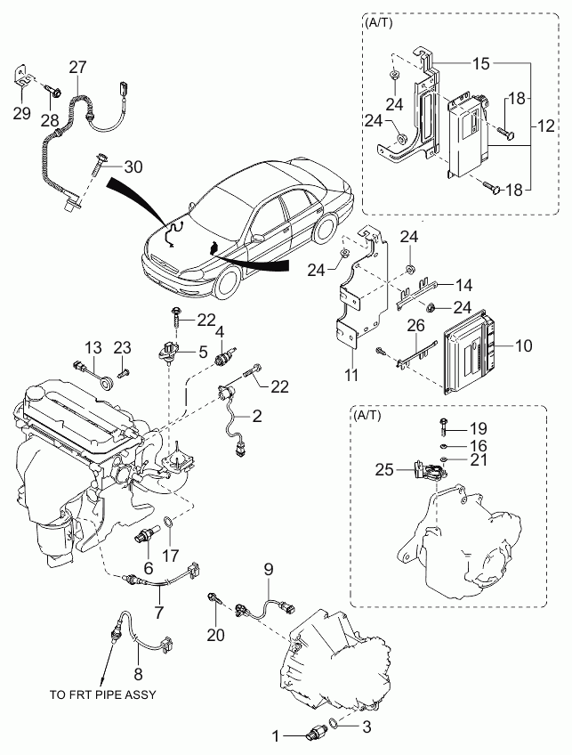 MAZDA 0K32B18861 - Lambdasonde alexcarstop-ersatzteile.com