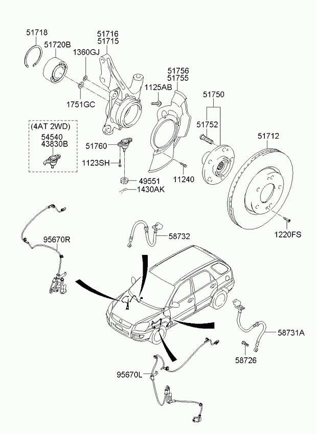 Hyundai 51712 0Z000 - Bremsscheibe alexcarstop-ersatzteile.com