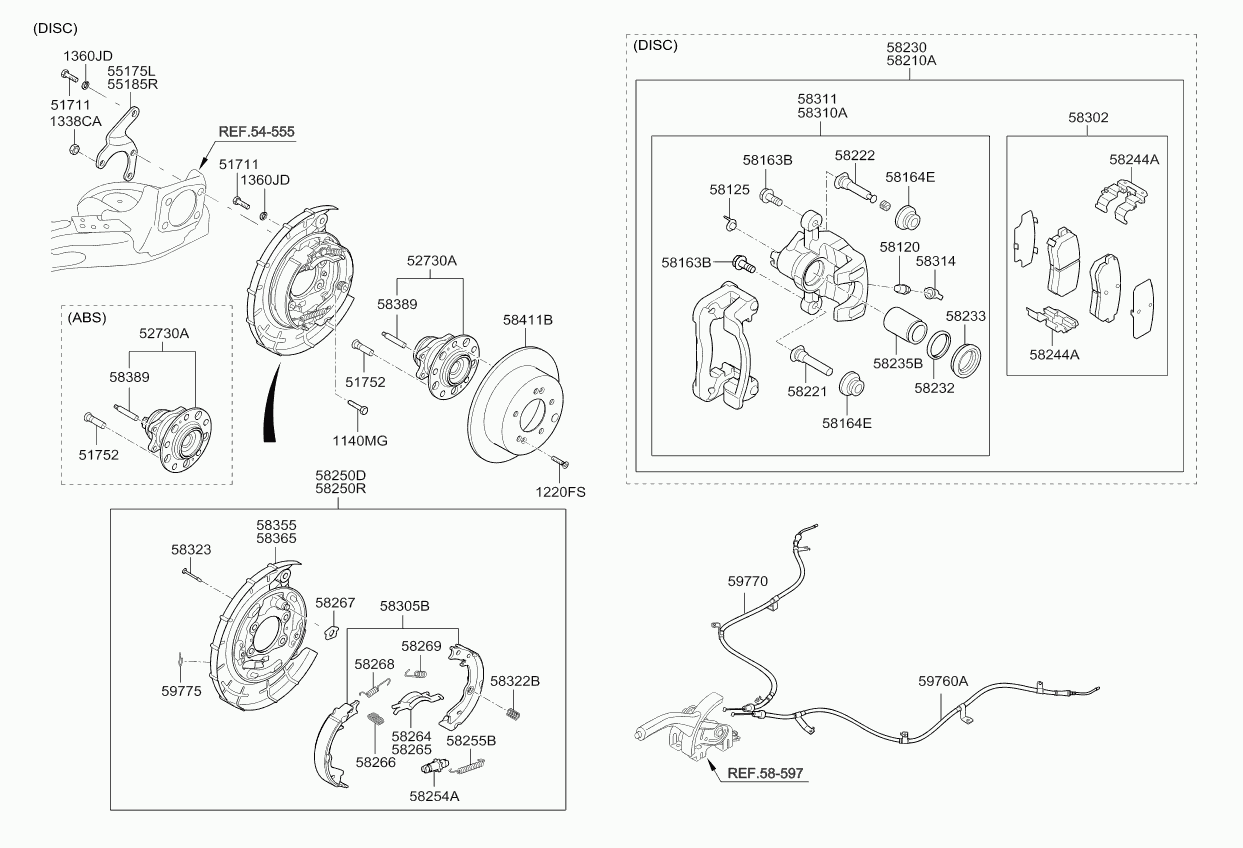 KIA 583021MA40 - Bremsbelagsatz, Scheibenbremse alexcarstop-ersatzteile.com