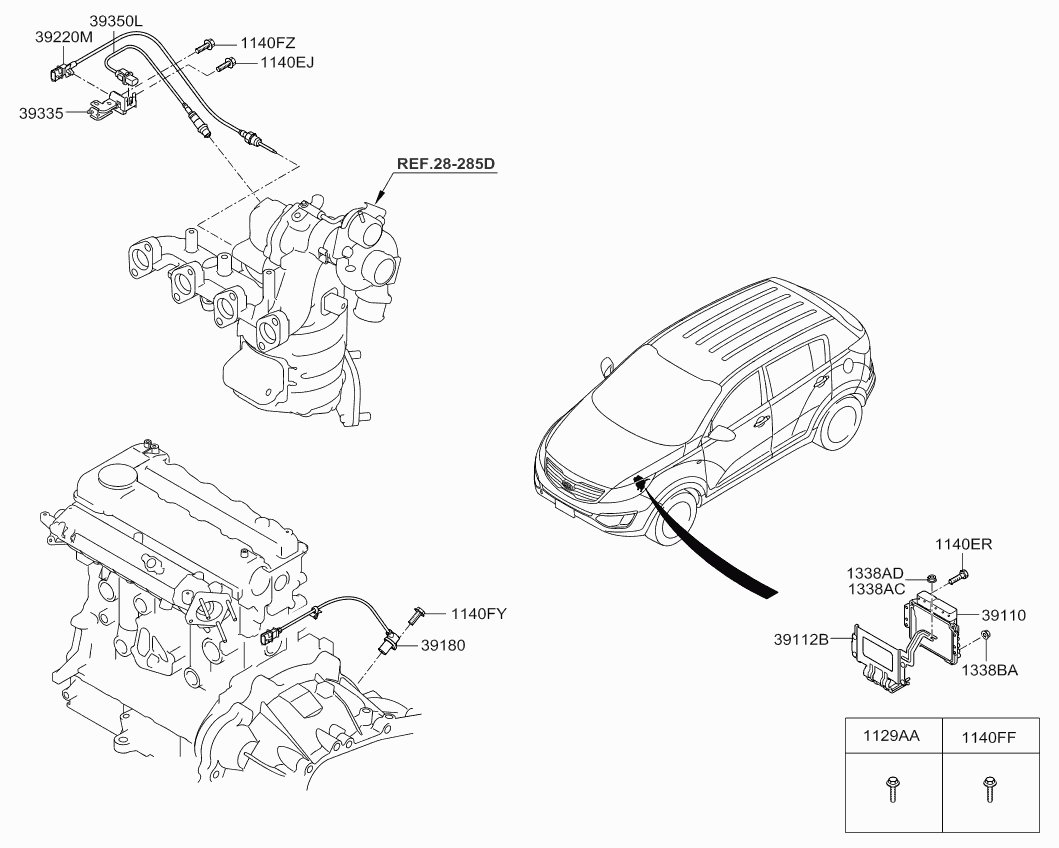 Chrysler 393504A410 - Lambdasonde alexcarstop-ersatzteile.com