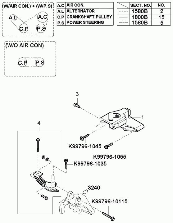 Hyundai 0K9AC-15-907 - Keilrippenriemen alexcarstop-ersatzteile.com