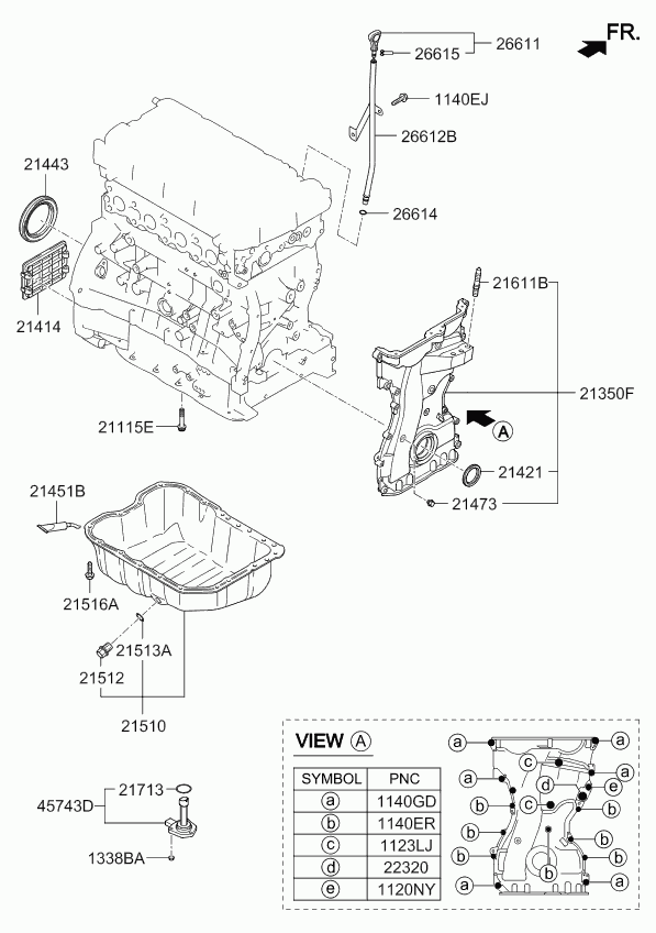 KIA 2145133T00 - Dichtung, Ölsumpf alexcarstop-ersatzteile.com