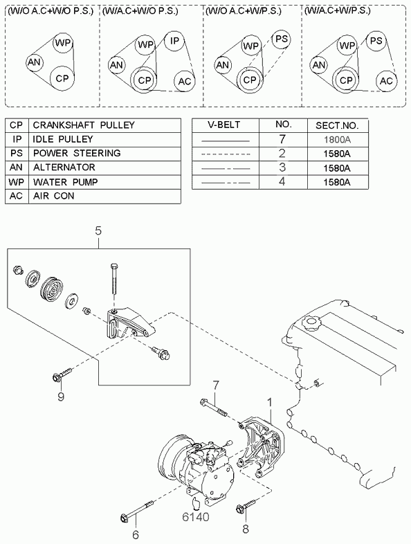 TOYOTA 0K94115908 - Keilrippenriemen alexcarstop-ersatzteile.com