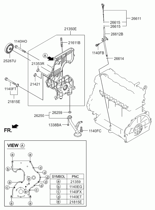 Hyundai 25287-2A010 - Umlenk / Führungsrolle, Keilrippenriemen alexcarstop-ersatzteile.com