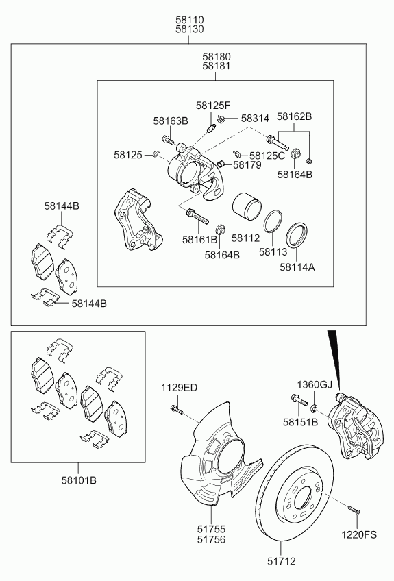 Hyundai (BEIJING) 517122T000 - Bremsscheibe alexcarstop-ersatzteile.com