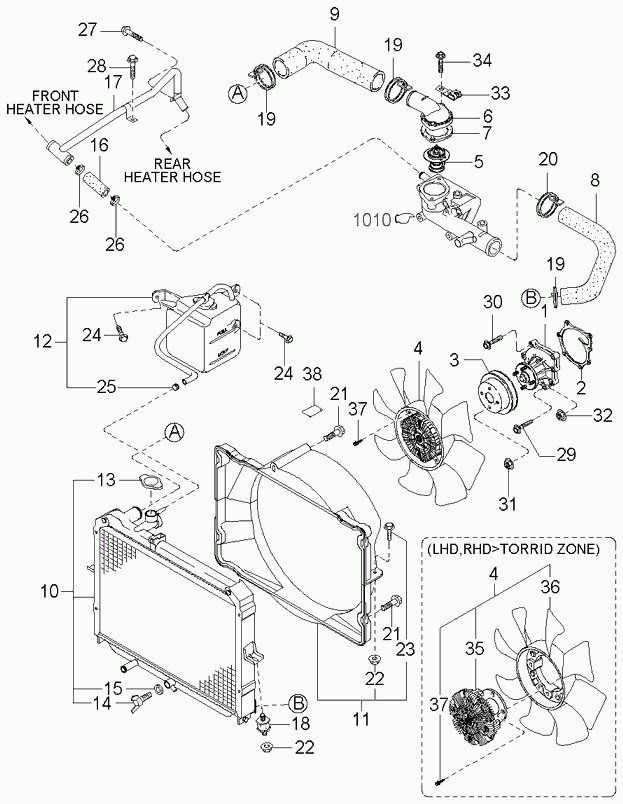 KIA 0K756 15171C - Thermostat, Kühlmittel alexcarstop-ersatzteile.com