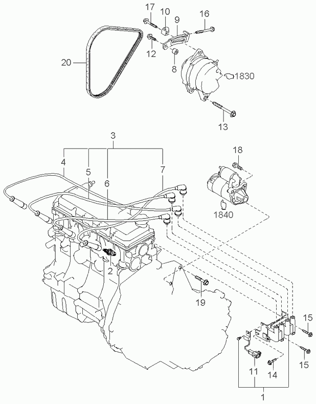 KIA 0K2A1 18110 - Zündkerze alexcarstop-ersatzteile.com