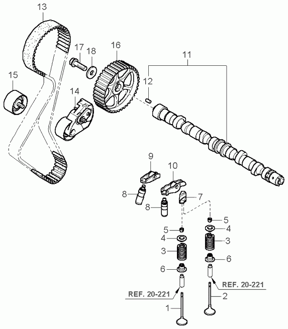 Chevrolet 2441027250 - Spannrolle, Zahnriemen alexcarstop-ersatzteile.com