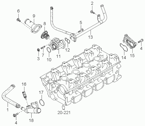 Hyundai 2550038400 - Thermostat, Kühlmittel alexcarstop-ersatzteile.com