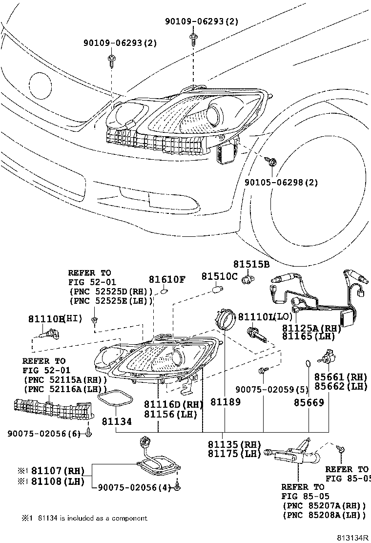 TOYOTA 81107-47150 - Glühlampe, Hauptscheinwerfer alexcarstop-ersatzteile.com