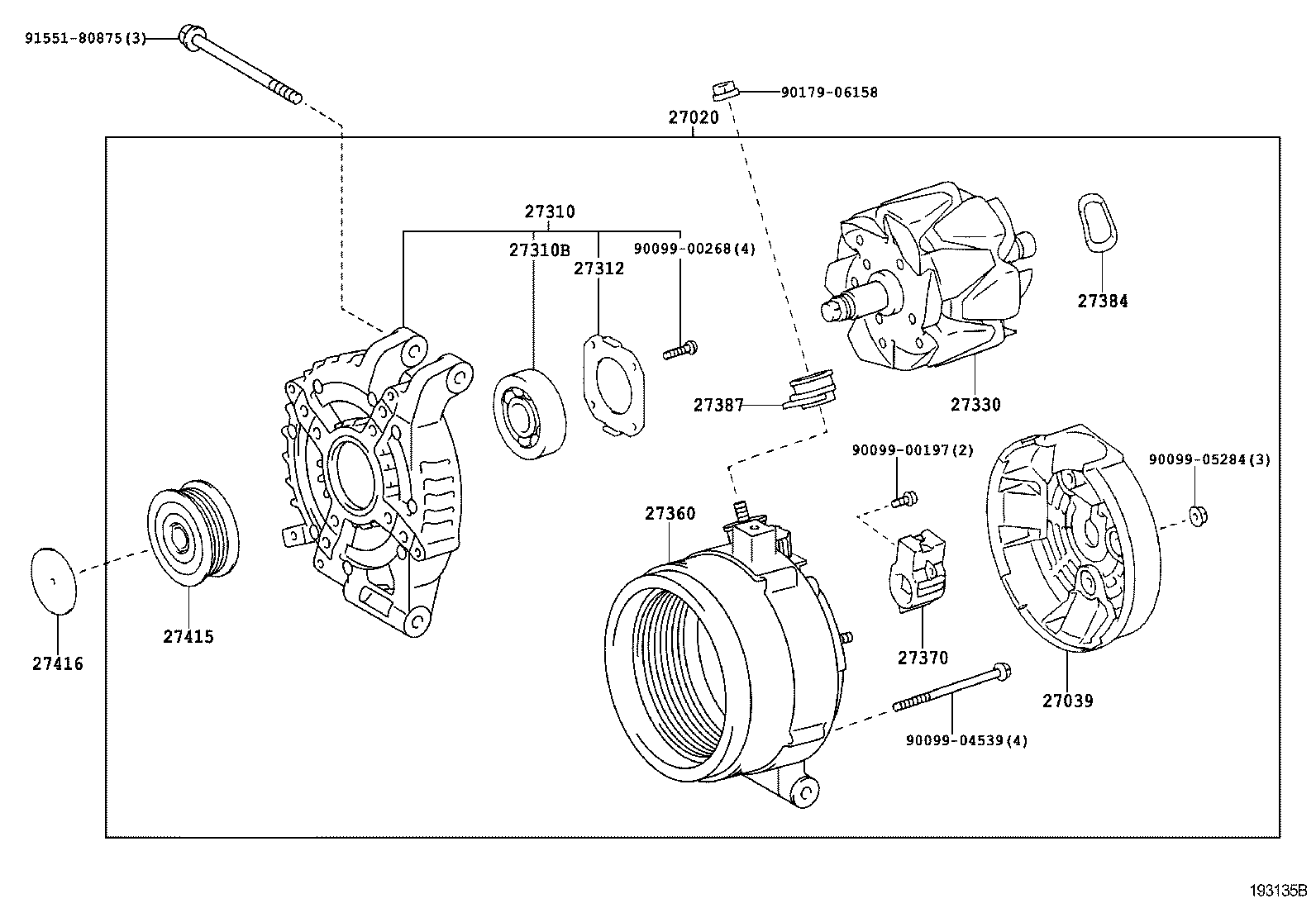 TOYOTA 27330-33090 - Läufer, Generator alexcarstop-ersatzteile.com