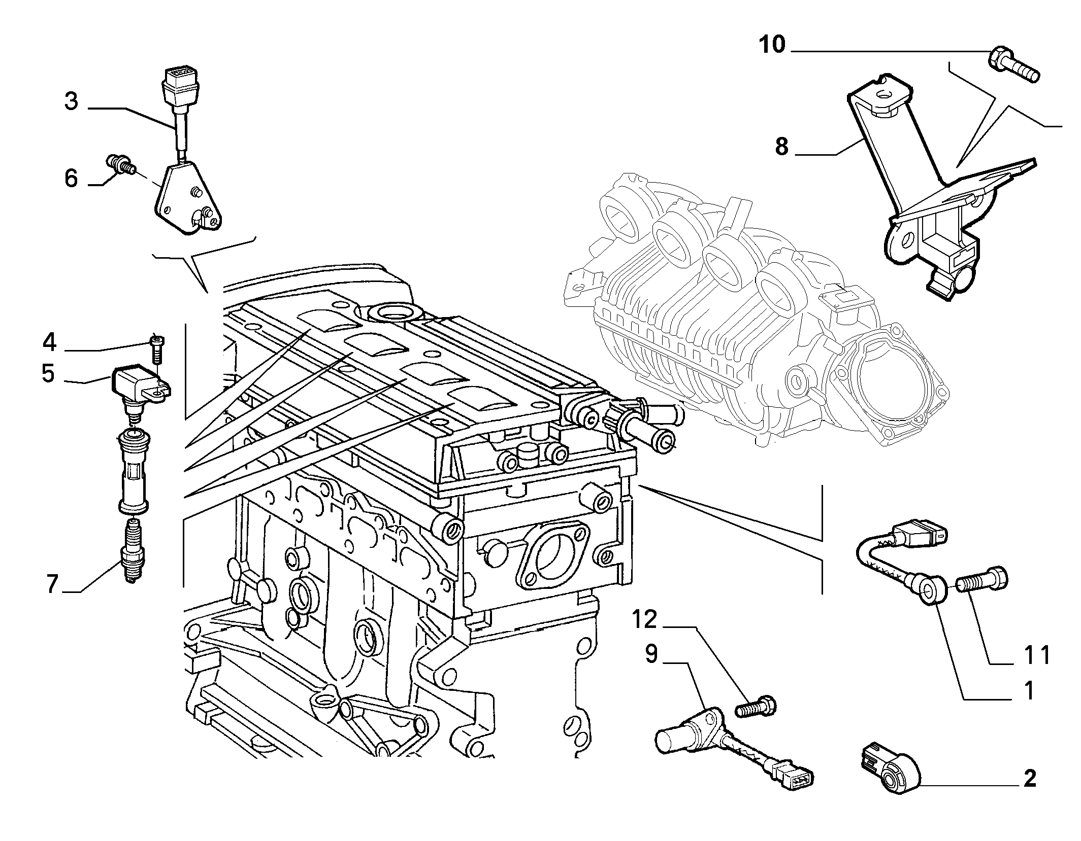 Lancia 46522739 - Sensor, Nockenwellenposition alexcarstop-ersatzteile.com