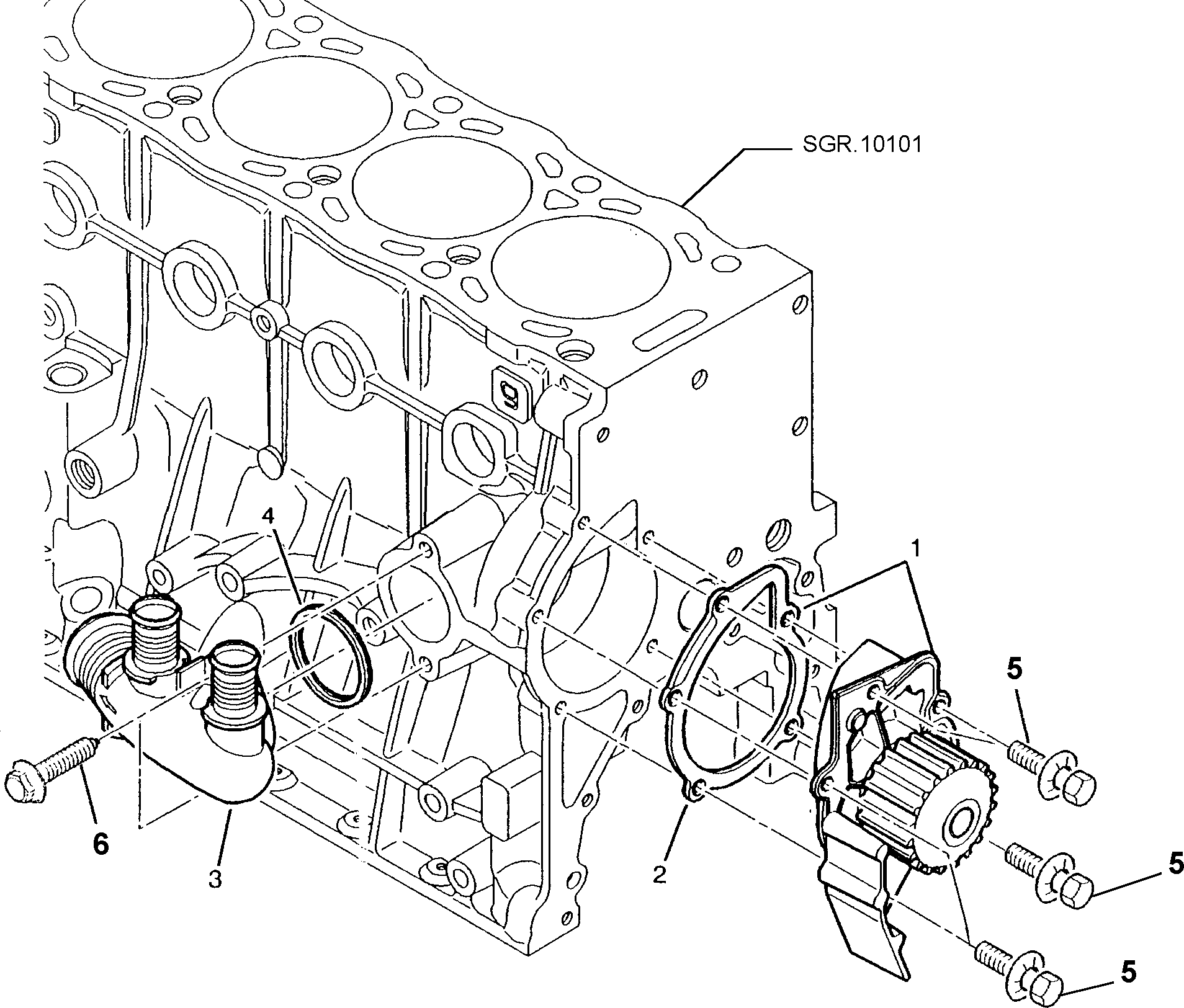 FIAT 1609402380 - Wasserpumpe alexcarstop-ersatzteile.com