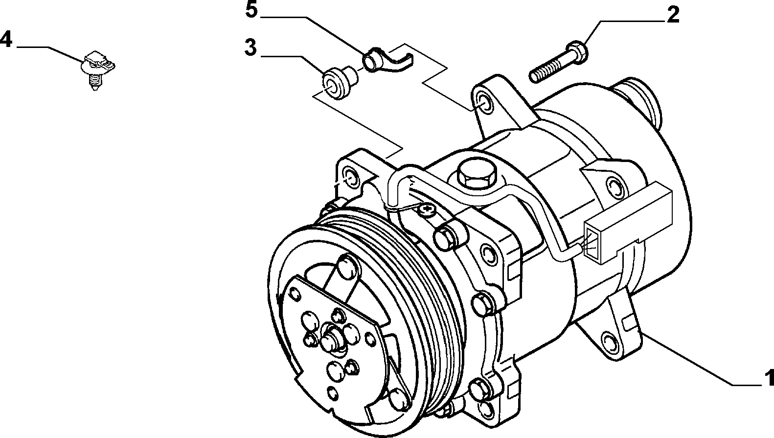 Lancia 9639109580 - Kompressor, Klimaanlage alexcarstop-ersatzteile.com