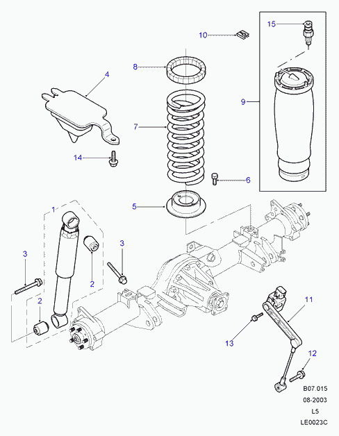 Land Rover RQH100030 - Regler, Niveauregulierung alexcarstop-ersatzteile.com