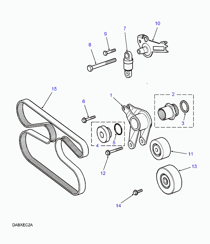 Land Rover STC 4455 - Keilrippenriemen alexcarstop-ersatzteile.com