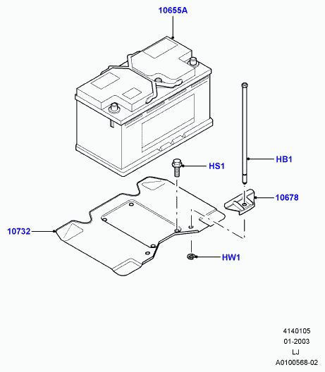 Land Rover YGD000271 - Starterbatterie alexcarstop-ersatzteile.com