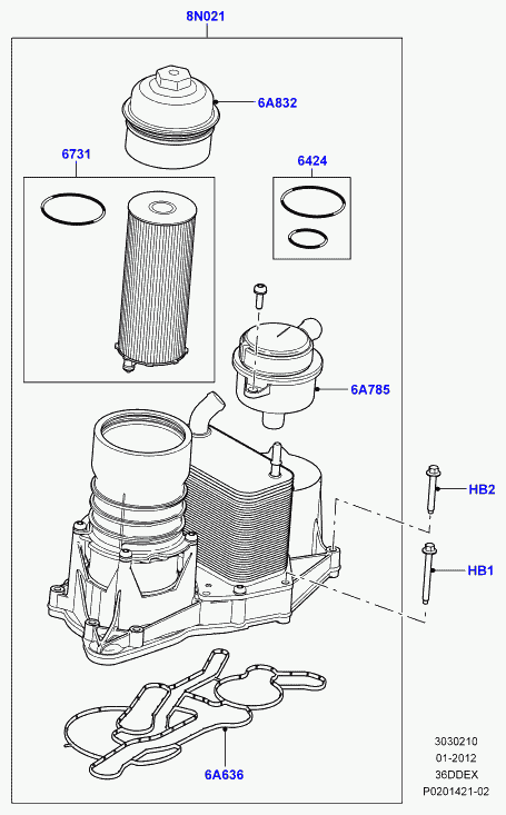 Land Rover LR 002338 - Ölfilter alexcarstop-ersatzteile.com