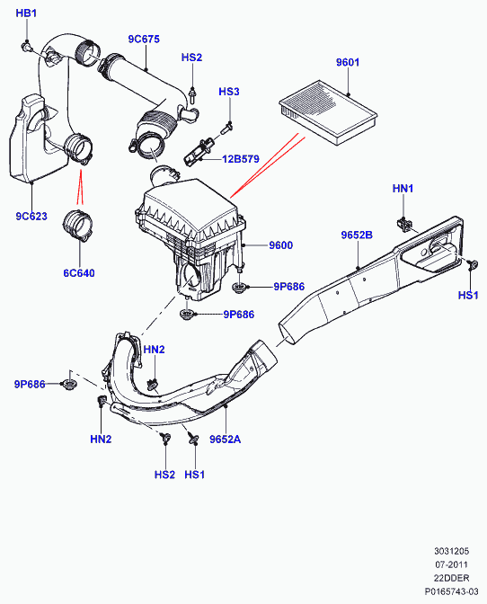 Rover LR005816 - Luftfilter alexcarstop-ersatzteile.com