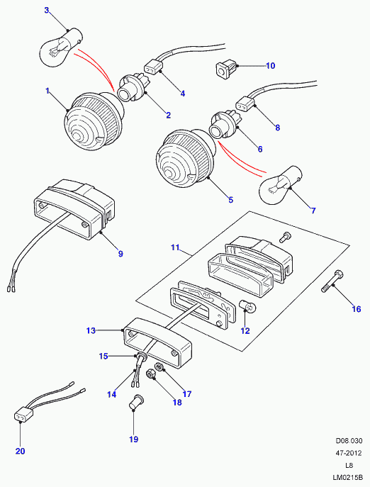 Land Rover 575312 - Glühlampe, Blink / Begrenzungsleuchte alexcarstop-ersatzteile.com