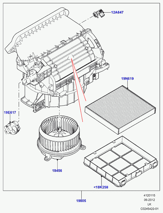 LAND/RANGERO LR 036369 - Filter - Pollen, Odour Filter alexcarstop-ersatzteile.com